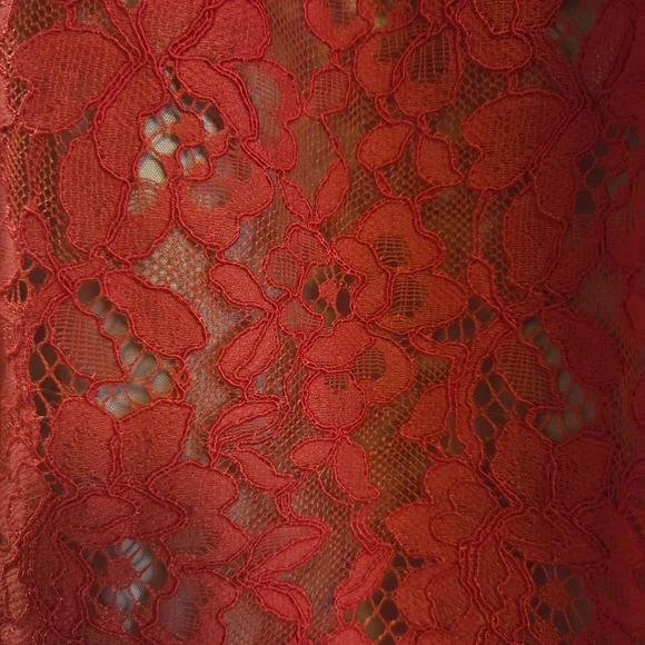SHOSHANNA Sierra Red Lace Mini Dress Size 4